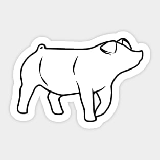 Pig Silhouette 1 - NOT FOR RESALE WITHOUT PERMISSION Sticker